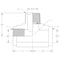 World Wide Fittings Female Pipe to Female Pipe to Male Pipe Branch Tee F3609X06X06X06 - alternate 2